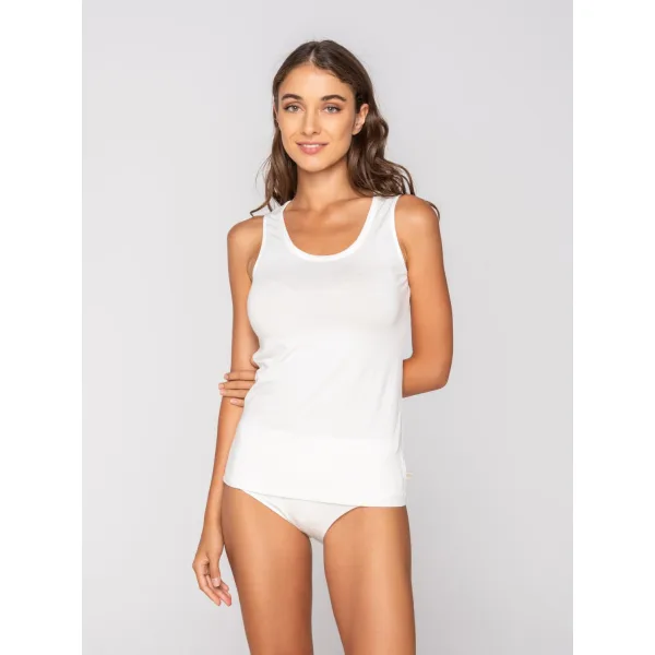 Luna Micro Touch Comfort Αμάνικο Τοπ - Ιβουαρ