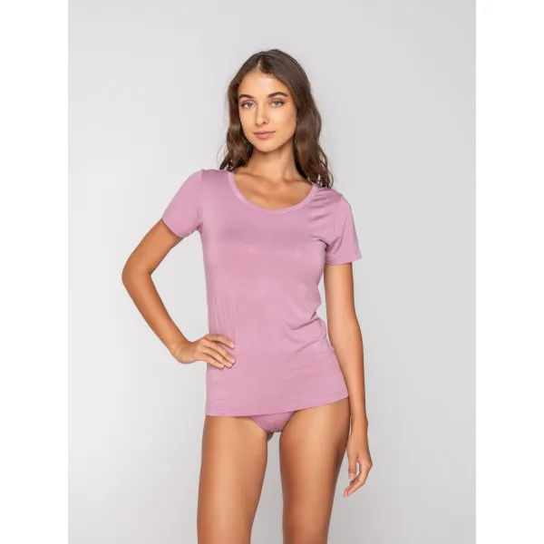 Luna Micro Touch Comfort T-Shirt Με Κοντό Μανίκι - Ροζ