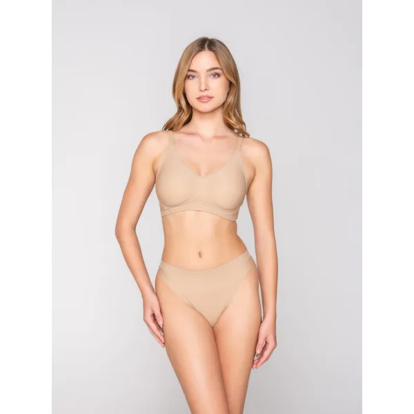 Luna Motion Αθλητικό Σουτιέν Με Silicon Contour™ - Μπεζ