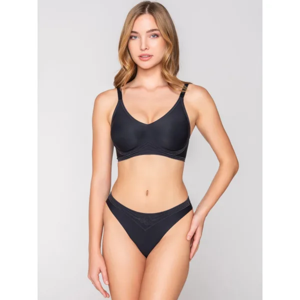Luna Motion Brazilian Σλιπ Με Silicon Contour™ - Μαυρο