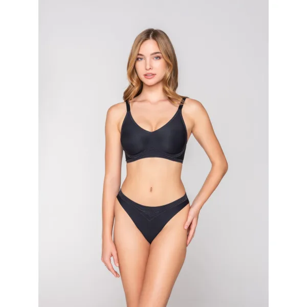 Luna Motion Brazilian Σλιπ Με Silicon Contour™ - Μαυρο