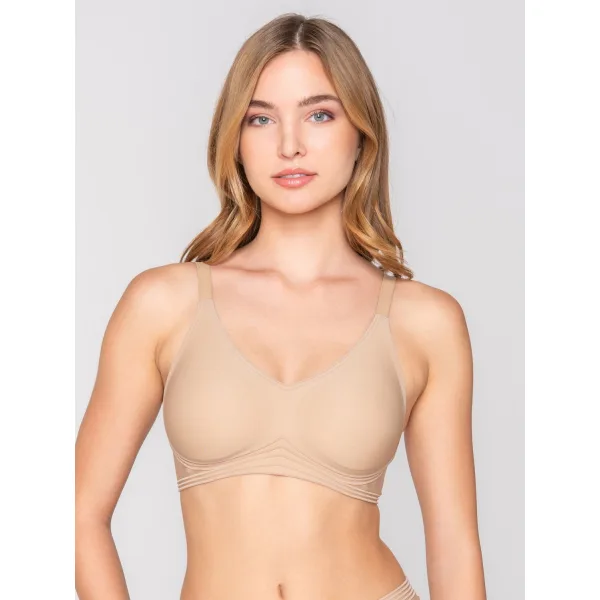 Luna Motion Αθλητικό Σουτιέν Με Silicon Contour™ - Μπεζ
