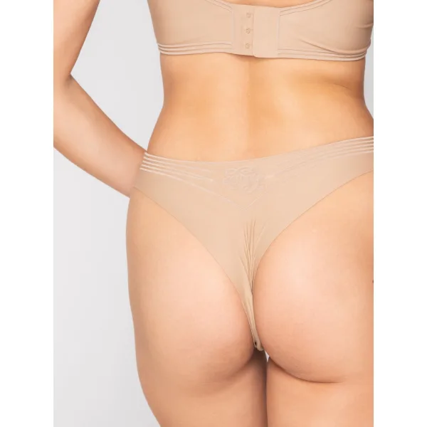 Luna Motion Brazilian Σλιπ Με Silicon Contour™ - Μπεζ
