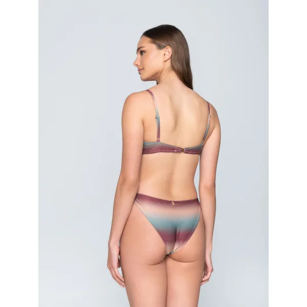 Ombre Lurex Μπικίνι Σλιπ Με Κορδόνια - Εμπριμε
