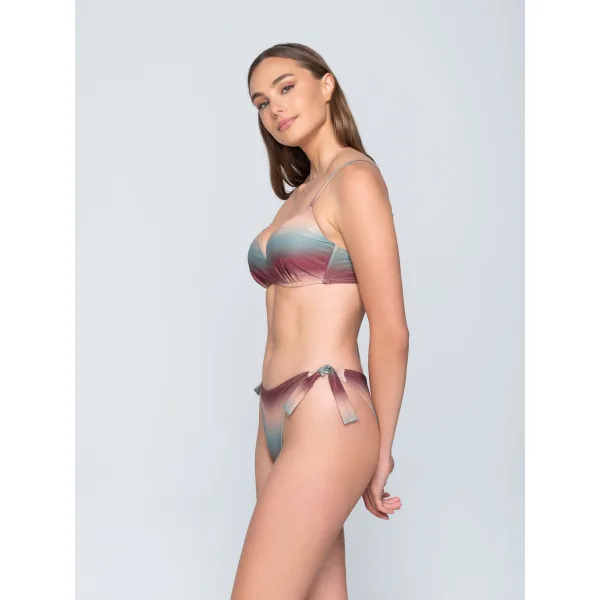 Ombre Lurex Μπικίνι Σλιπ Με Κορδόνια - Εμπριμε