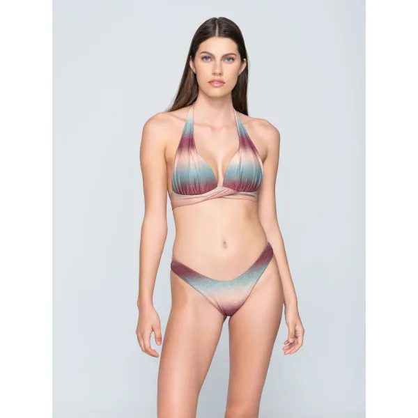 Ombre Lurex Ψηλό Μπικίνι Brazilian - Εμπριμε