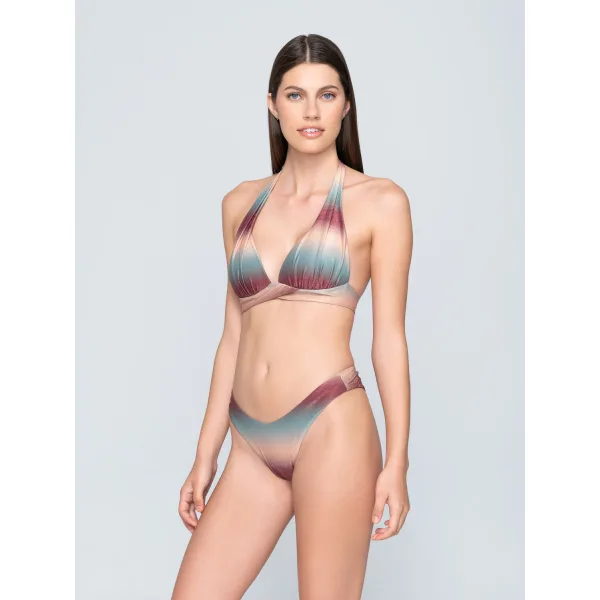 Ombre Lurex Ψηλό Μπικίνι Brazilian - Εμπριμε