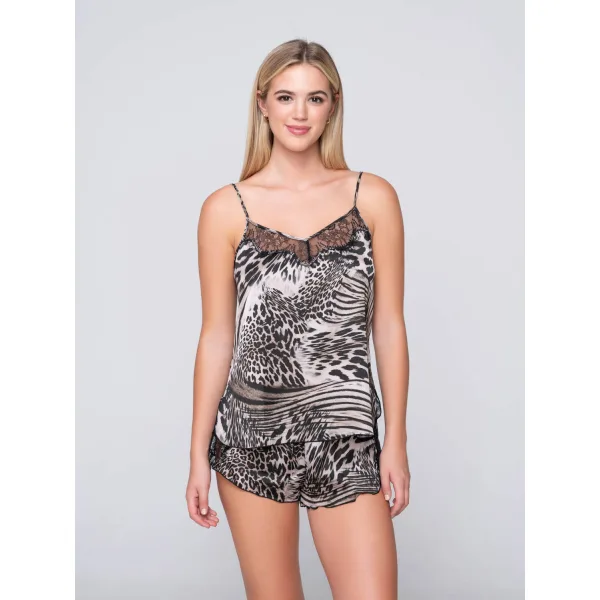 Prestige Animal Print Τοπ Με Δαντέλα - Εμπριμε