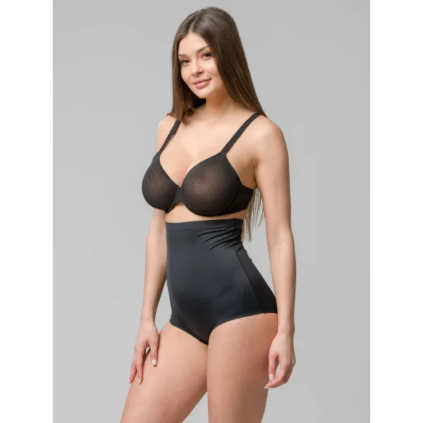 Luna Sculpt Ψηλόμεσο Σλιπ Ήπιας Σύσφιξης 39 Cm - Μαυρο