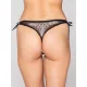 Luna Shiny String Με Στρας - Μαυρο