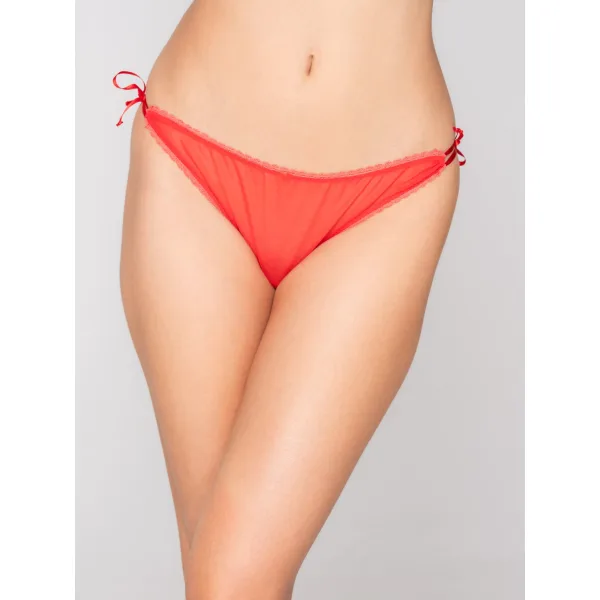 Luna Shiny String Με Στρας - Κοκκινο
