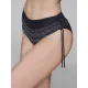 Topaz Lurex Ψηλόμεσο Μπικίνι Σλιπ Με Σούρες - Μαυρο Topaz Lurex Ψηλόμεσο Μπικίνι Σλιπ Με Σούρες - Μαυρο