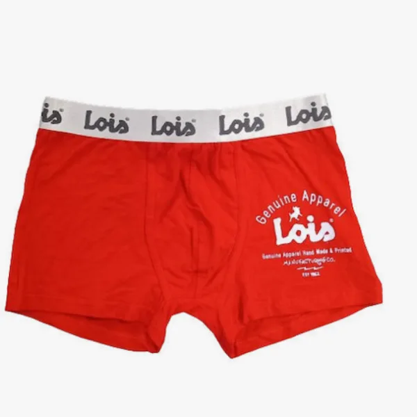 Admas Ανδρικό Μποξεράκι Hipster Boxer Κόκκινο Lois Genuine Apparel 48091 με δώρο Φανταστική μαύρη Κούπα 