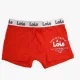 Admas Ανδρικό Μποξεράκι Hipster Boxer Κόκκινο Lois Genuine Apparel 48091 με δώρο Φανταστική μαύρη Κούπα 