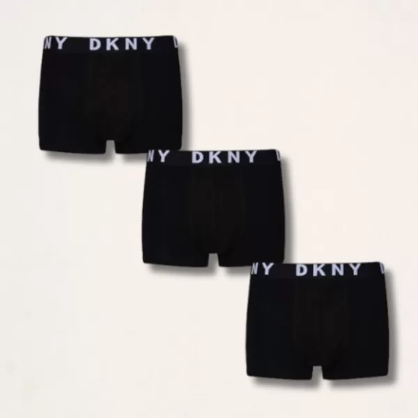 DKNY Ανδρικά Μποξεράκια MonMouth Σετ 3Τεμ Μαύρα U5-6697 Modal Cotton με φαρδύ λάστιχο DKNY Ανδρικά Μποξεράκια MonMouth Σετ 3Τεμ Μαύρα U5-6697 Modal Cotton με φαρδύ λάστιχο