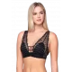 Luna Γυναικείο sexy Bralette Lingerie με δαντέλα Mαύρο και ασημένιες λεπτομέρειες Collection Συλλογή 16403 Luna Γυναικείο sexy Bralette Lingerie με δαντέλα Mαύρο και ασημένιες λεπτομέρειες Collection Συλλογή 16403