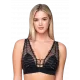 Luna Γυναικείο sexy Bralette Lingerie με δαντέλα Mαύρο και ασημένιες λεπτομέρειες Collection Συλλογή 16403 Luna Γυναικείο sexy Bralette Lingerie με δαντέλα Mαύρο και ασημένιες λεπτομέρειες Collection Συλλογή 16403