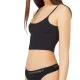 Cottonhill Γυναικείο Βαμβακερό Στρίνγκ String μe λάστιχο Μαύρο CH0622
