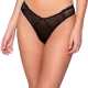 Luna Γυναικείο Sexy Εσώρουχο Brazil-String  Μαύρο Black Collection Pearl Συλλογή 26500