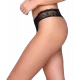 Luna Γυναικείο Sexy Εσώρουχο Brazil-String  Μαύρο Black Collection Συλλογή 26500