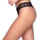 Luna Γυναικείο Sexy Εσώρουχο Brazil-String  Μαύρο Black Collection Pearl Συλλογή 26500
