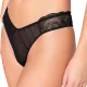 Luna Γυναικείο Sexy Εσώρουχο Brazil-String  Μαύρο Black Collection Pearl Συλλογή 26500