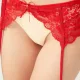 Cottonhill Γυναικεία Sexy Κόκκινη Ζαρτιέρα με δαντέλα CH4034 Garter Red
