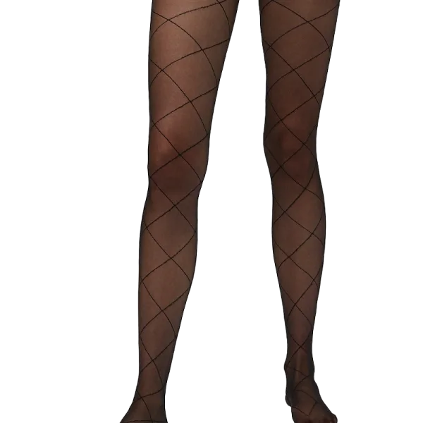 Ysabel Mora Special Collection Tights Γυναικείο Καλσόν με Σχέδιο Ρόμβος 20 DEN Μαύρο 16605
