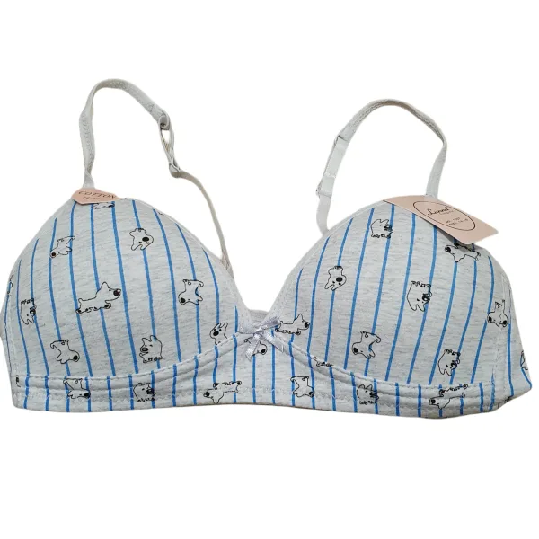 Luna Εφηβικό - Παιδικό Μπουστάκι Γκρι με Σκυλάκια 1307