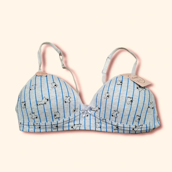 Luna Εφηβικό - Παιδικό Μπουστάκι Γκρι με Σκυλάκια 1307