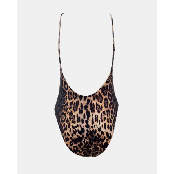 Rock Club Swimsuit Γυναικείο Ολόσωμο Brazil Μαγιό Λεοπάρ 4041 Swimsuit Animal Print