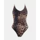 Rock Club Swimsuit Γυναικείο Ολόσωμο Brazil Μαγιό Λεοπάρ 4041 Swimsuit Animal Print